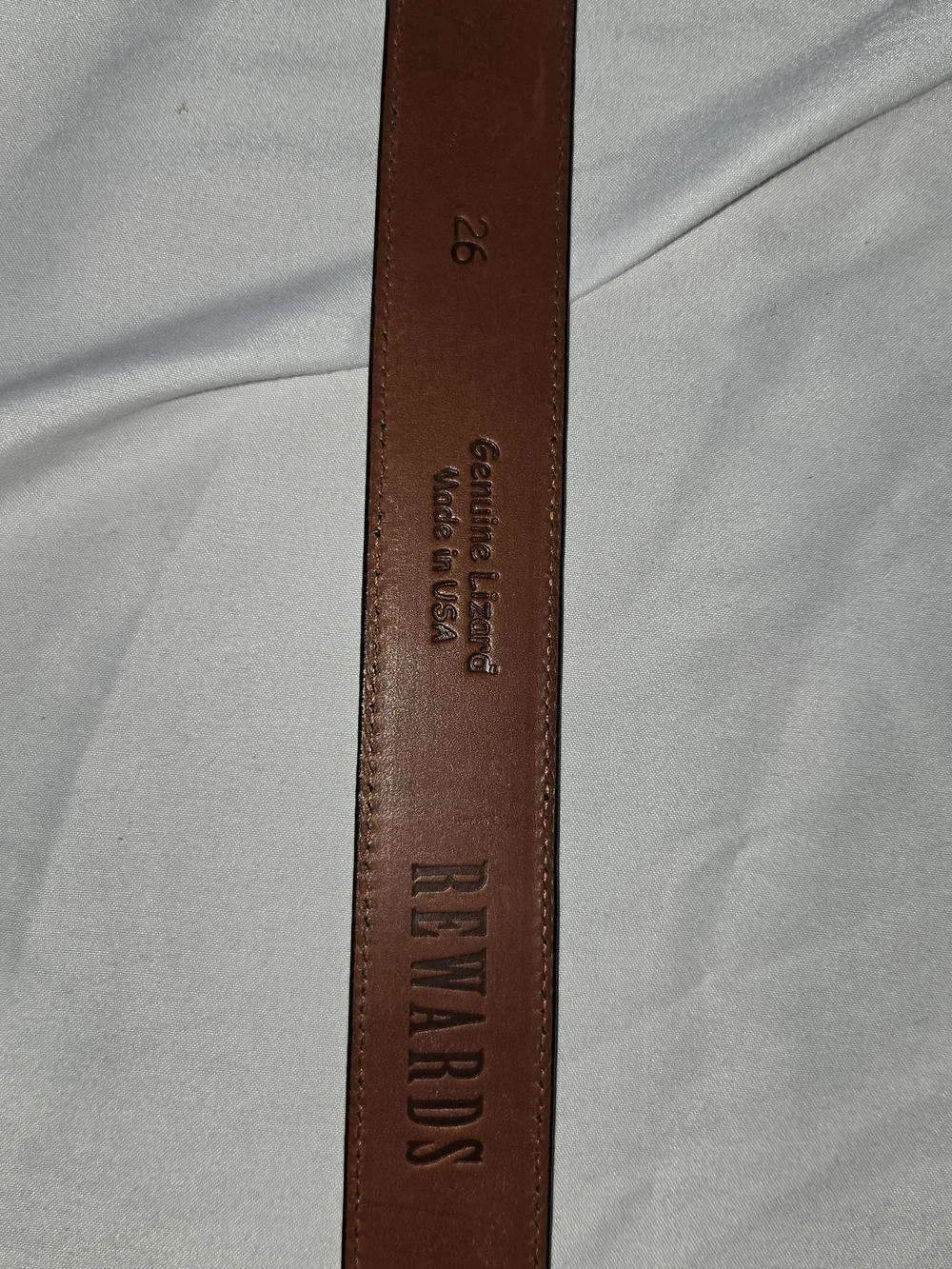 Rewards - Genuine Lizard Leather Belt